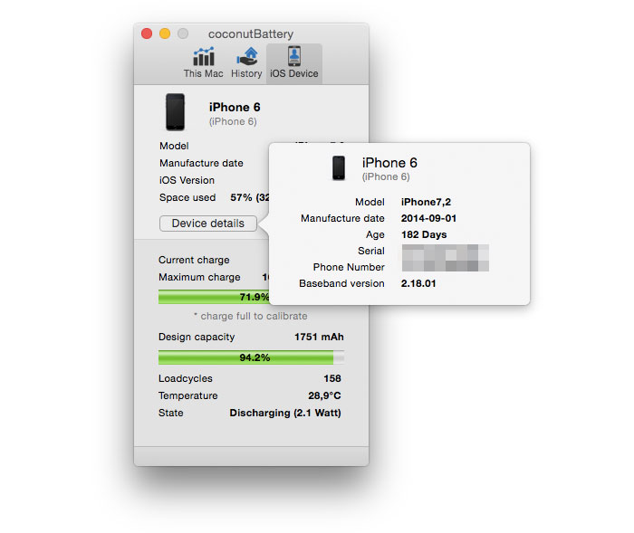 Topmac coconutbattery for mac